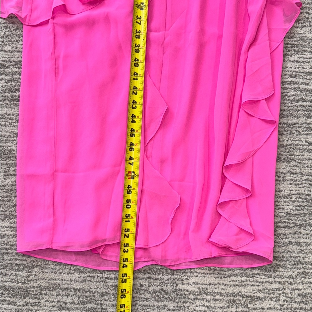 NWT Amanda Uprichard Magnolia Silk Maxi Dress in Aster Medium Revolve - Picture 11 of 14